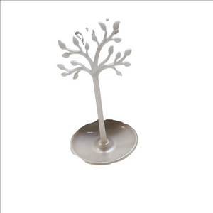 White Plastic Jewelry Stand Tree